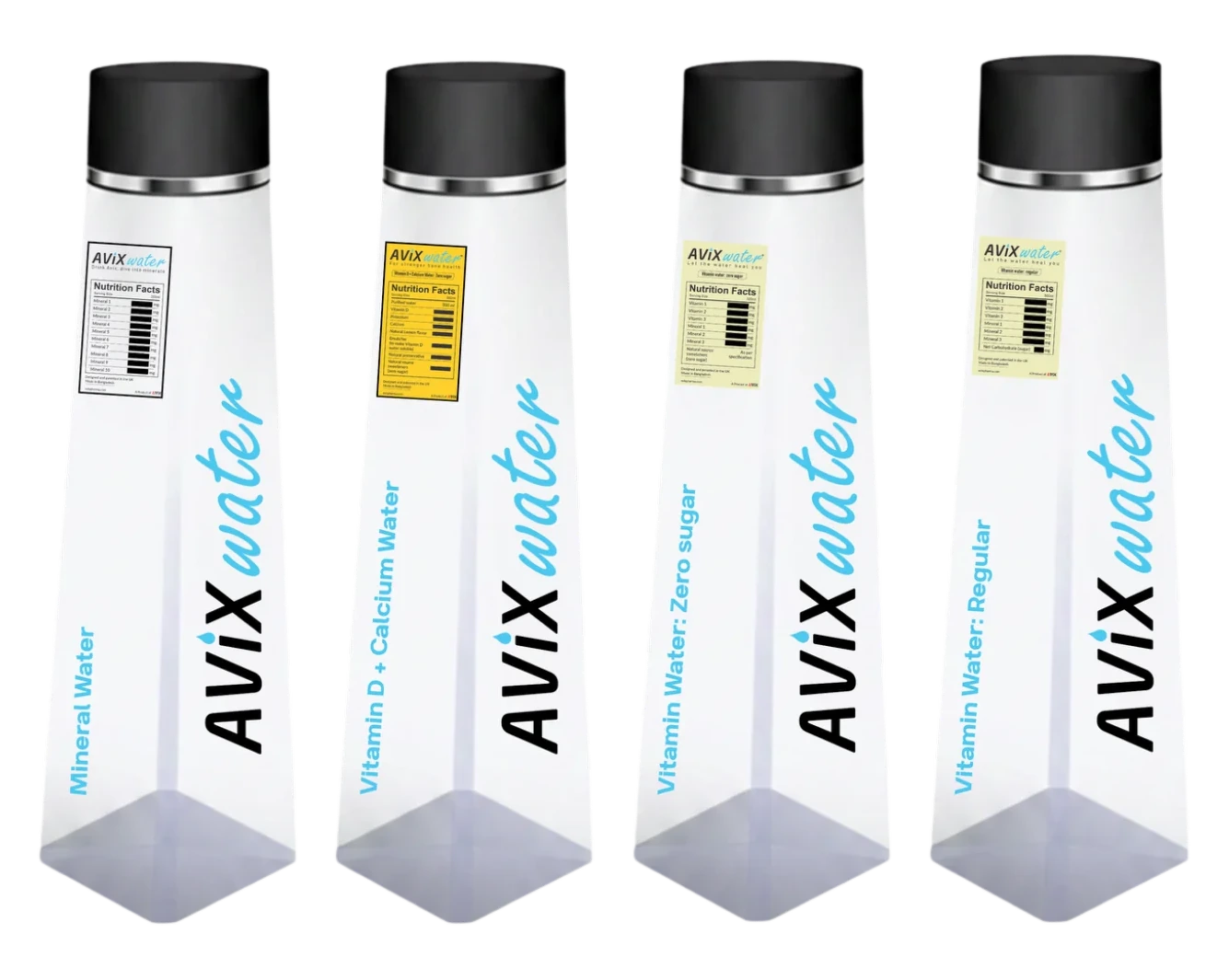 Four AVIX Water products